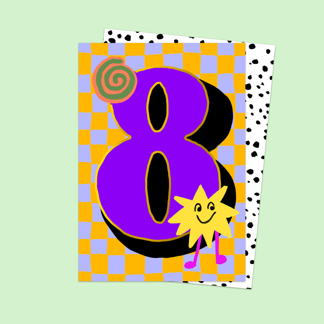 Age 8 Card