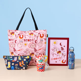 Cowboy Boots Zip Bag