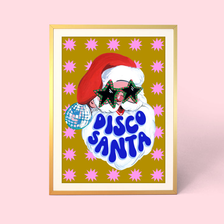 Disco Santa Print
