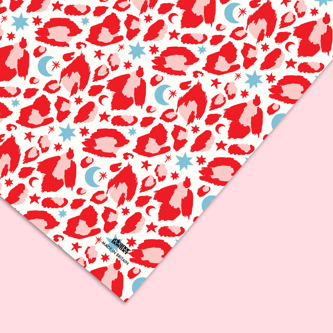 Red Leopard Gift Wrap