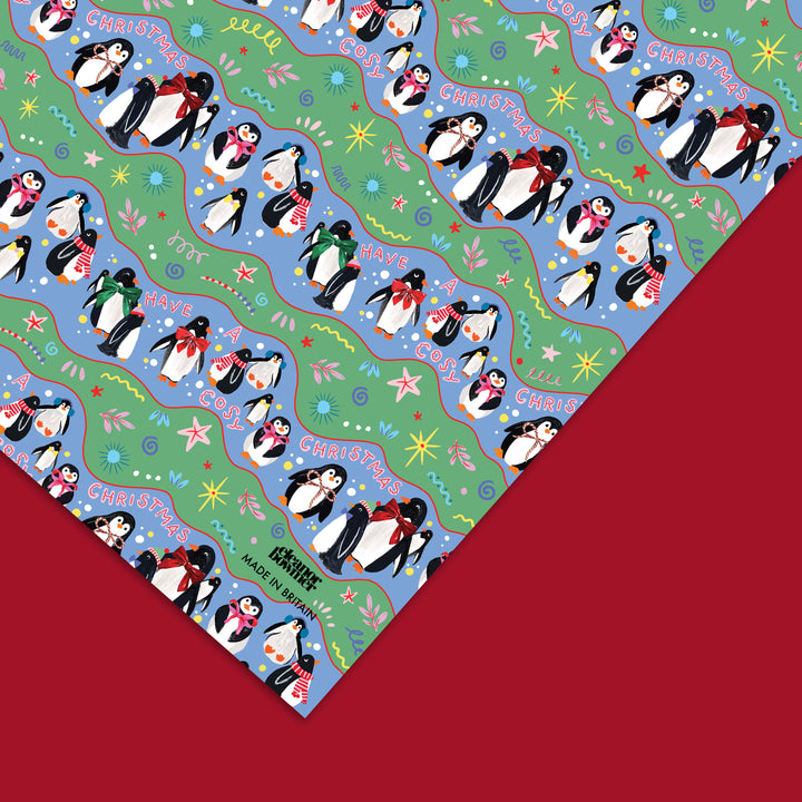 Cosy Penguin Gift Wrap