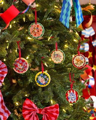 12 Days Of Christmas Ceramic Baubles - Set of 12