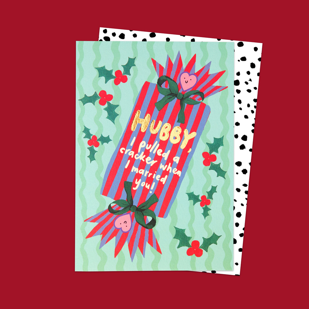 Cracker Hubby Christmas Card