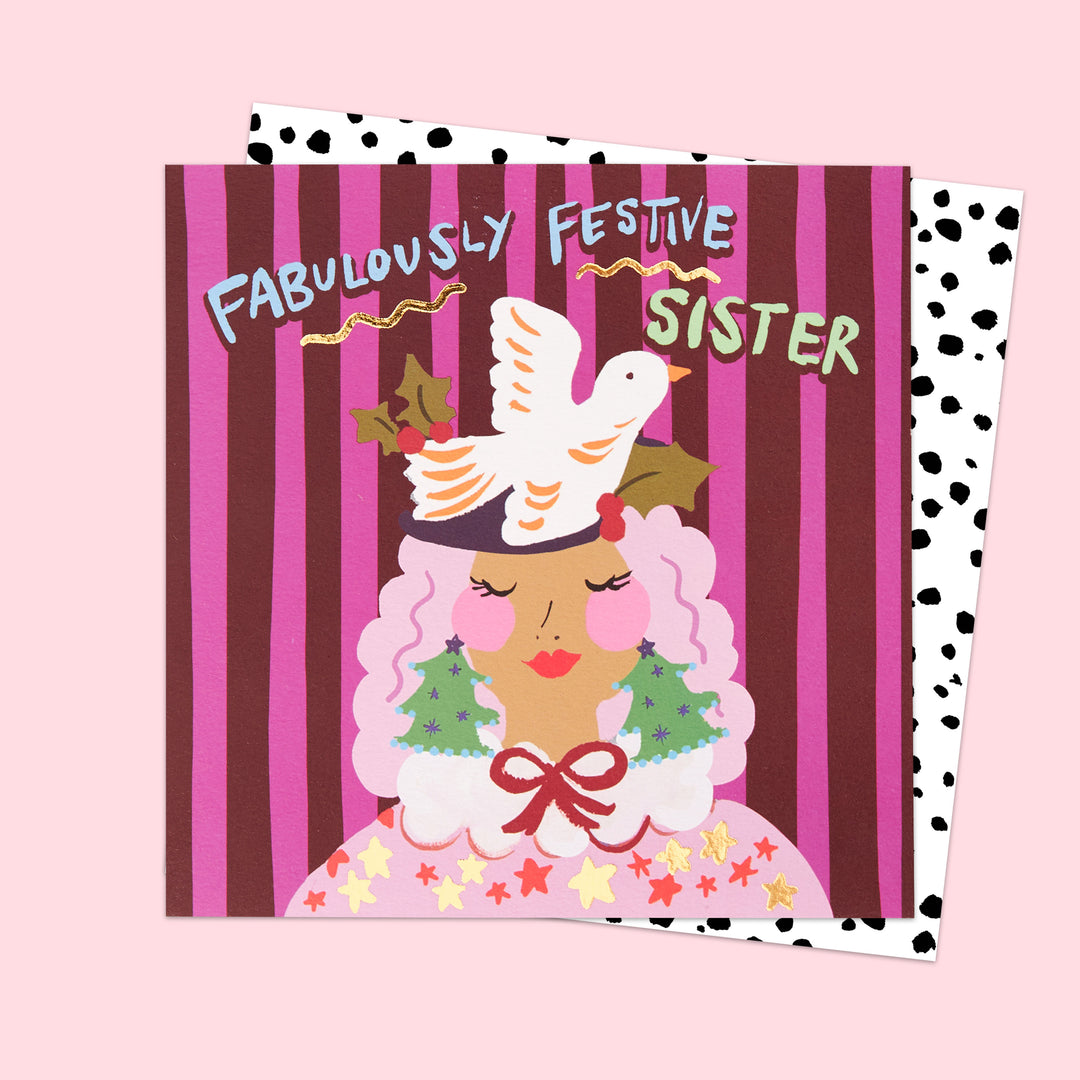 Fabulously Festive Sister Card