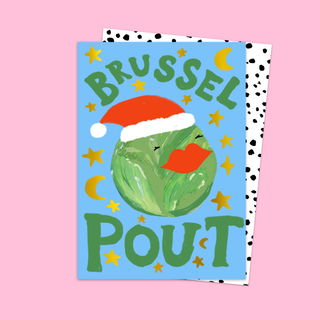 Brussel Pout Christmas Card