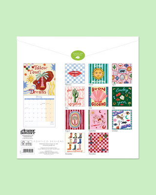 Electric Coast Square 2027 Wall Calendar