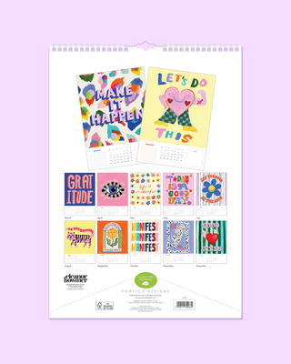 Positive Affirmations A3 2027 Wall Calendar