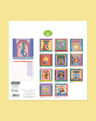 Zodiac Square 2027 Wall Calendar