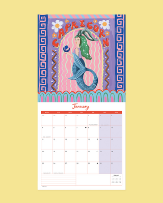Zodiac Square 2027 Wall Calendar