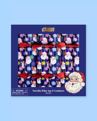 Starry Night Santa Crackers - Pack Of 6