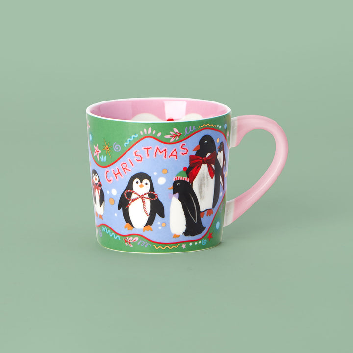 Cosy Penguins Christmas Mug