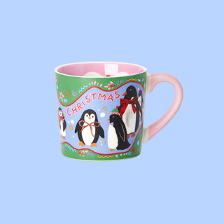 Cosy Penguins Christmas Mug