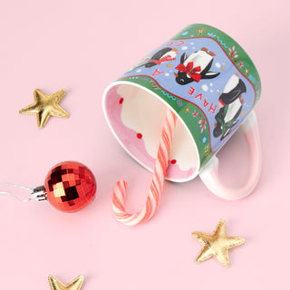 Cosy Penguins Christmas Mug