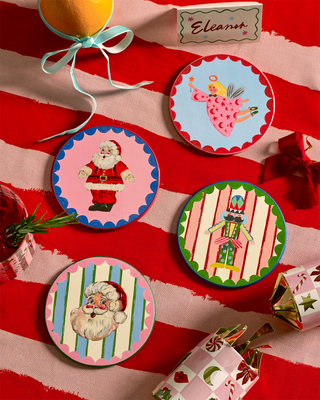 Christmas Merry Icons Coasters - Set Of 4