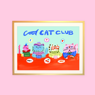 Cool Cat Club Print