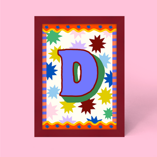 Alphabet Framed Print