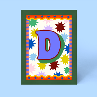 Alphabet Framed Print