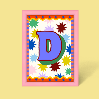 Alphabet Framed Print