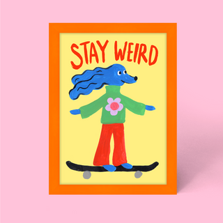 Stay Weird Framed Print