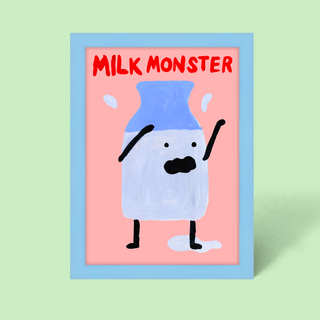 Milk Monster Framed Print