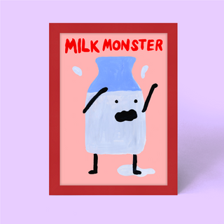 Milk Monster Framed Print