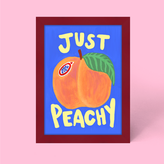 Just Peachy Framed Print