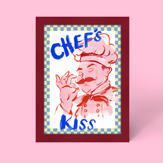 Chef's Kiss Framed Print