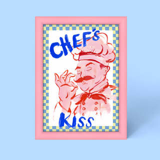 Chef's Kiss Framed Print