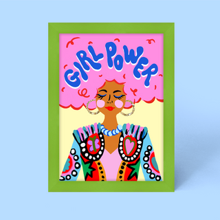 Girl Power Framed Print