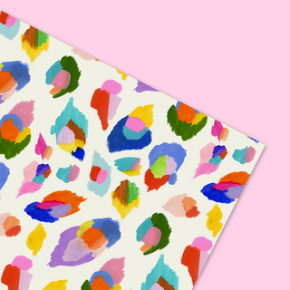Painted Leopard Gift Wrap