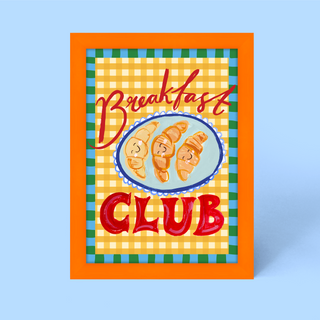 Croissant Breakfast Club Framed Print
