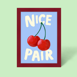 Cherry Nice Pair Framed Print