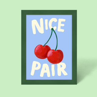 Cherry Nice Pair Framed Print