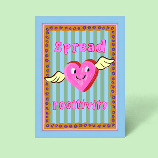 Spread Positivity Framed Print