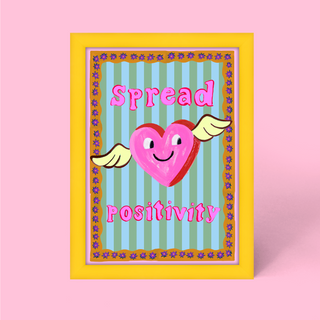 Spread Positivity Framed Print