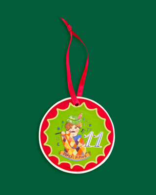 12 Days Of Christmas Ceramic Baubles - Set of 12
