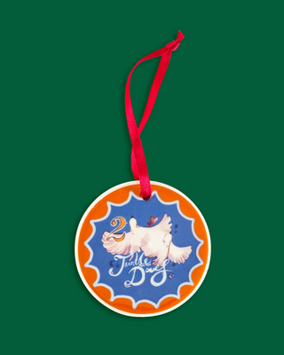 12 Days Of Christmas Ceramic Baubles - Set of 12