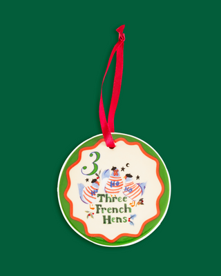 12 Days Of Christmas Ceramic Baubles - Set of 12