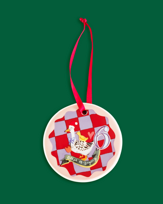 12 Days Of Christmas Ceramic Baubles - Set of 12
