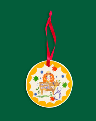 12 Days Of Christmas Ceramic Baubles - Set of 12