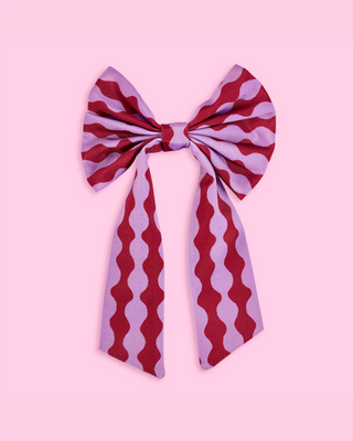 Wave Stripe Tree Bows - Set Of 3