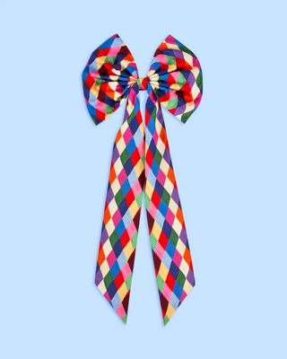 Harlequin Bow Tree Topper