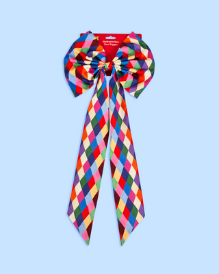 Harlequin Bow Tree Topper