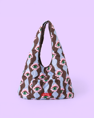 Flower Gaze Quilted Shoulder Bag