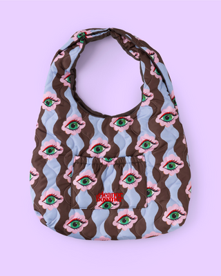 Flower Gaze Quilted Shoulder Bag