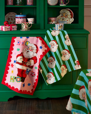 Jolly Santa Tea Towels - Set Of 2