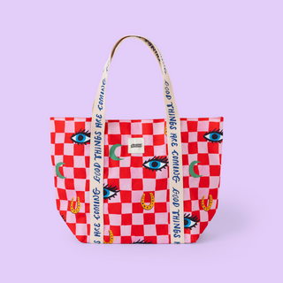 Checker Icons Tote Bag