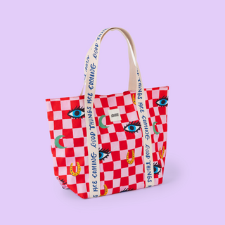 Checker Icons Tote Bag