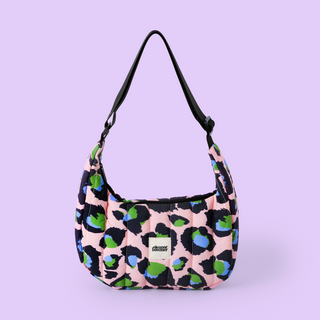 Pink Leopard Cross Body Bag