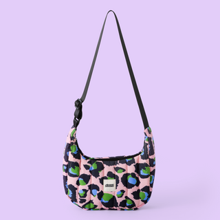 Pink Leopard Cross Body Bag
